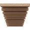 Ekena Millwork 11"W x 22"D x 11"H Wide Landon Rough Cedar Woodgrain TimberThane Corbel, Primed Tan CORUR11X22X11LANRCPR - alternate 4